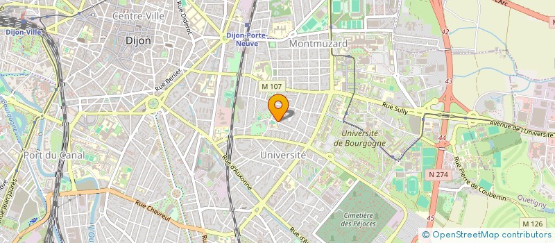 localisation de l'entreprise GROUPEMENT D'EMPLOYEURS JUDO 21 à DIJON