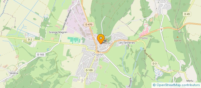 localisation de l'entreprise GROUPEMENT D EMPLOYEURS JURA SUD  ORGELET