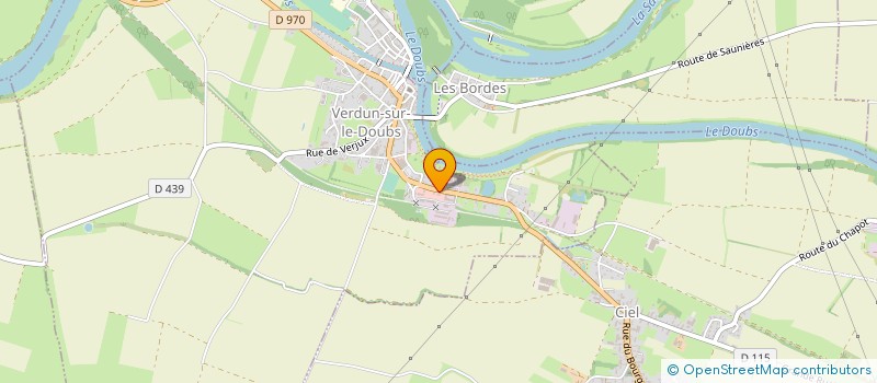 localisation de l'entreprise GROUPEMENT D EMPLOYEURS JURI-COOPS à VERDUN-SUR-LE-DOUBS