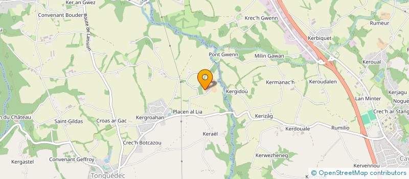 localisation de l'entreprise GROUPEMENT D'EMPLOYEURS KERLEVEO  TONQUEDEC