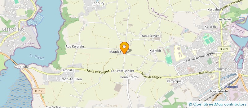 localisation de l'entreprise GROUPEMENT D EMPLOYEURS KERMAUDE à PAIMPOL