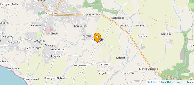 localisation de l'entreprise GROUPEMENT D'EMPLOYEURS KERZIBOU  PLOZEVET