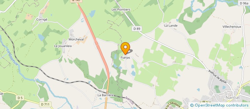 localisation de l'entreprise GROUPEMENT D'EMPLOYEURS L.O.F  NANTIAT