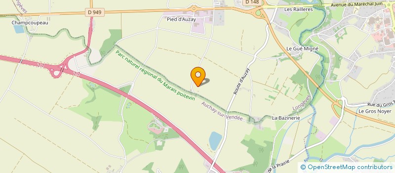 localisation de l'entreprise GROUPEMENT D EMPLOYEURS LA LAITIERE à AUCHAY-SUR-VENDEE