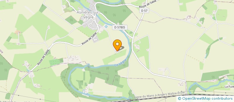 localisation de l'entreprise GROUPEMENT D'EMPLOYEURS LA PRAIRIE  ASNIERES-SUR-VEGRE