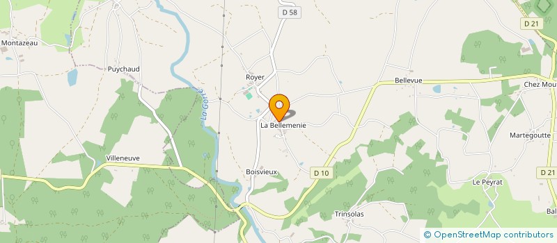 localisation de l'entreprise GROUPEMENT D'EMPLOYEURS LDH  SAINT-AUVENT