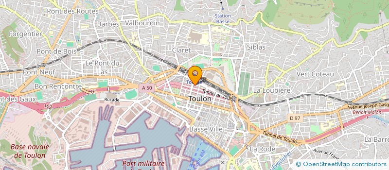 localisation de l'entreprise GROUPEMENT D'EMPLOYEURS LE LABO ARTISTIQUE  TOULON