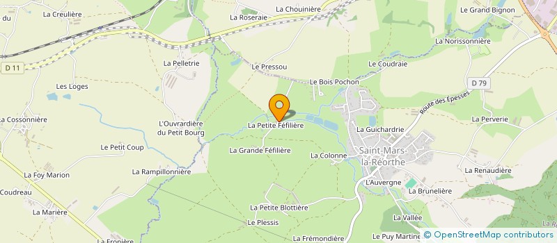 localisation de l'entreprise GROUPEMENT D'EMPLOYEURS LE PETIT LAIT  SAINT-MARS-LA-REORTHE