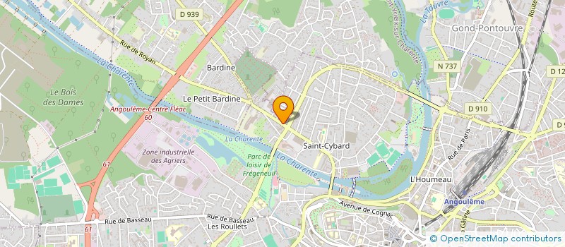 localisation de l'entreprise GROUPEMENT D'EMPLOYEURS LE TALMEUNIER CHARENTAIS à ANGOULEME