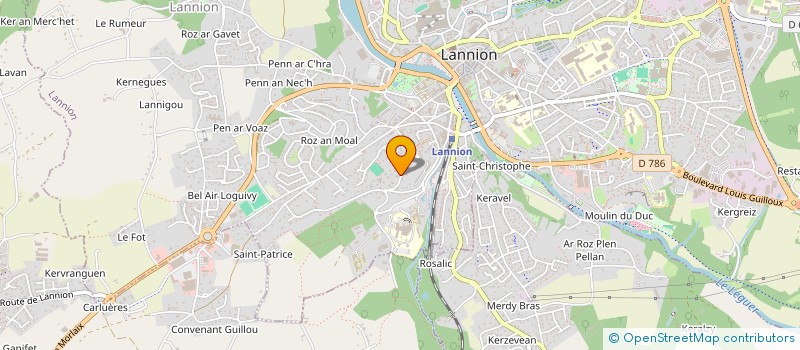 localisation de l'entreprise GROUPEMENT D EMPLOYEURS, LES BATISSEURS à LANNION