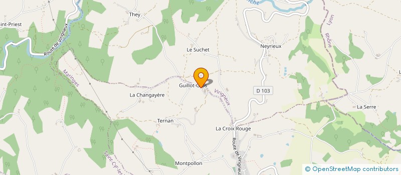 localisation de l'entreprise GROUPEMENT D'EMPLOYEURS LES BIOLAITIERS DES MONTS  MARINGES