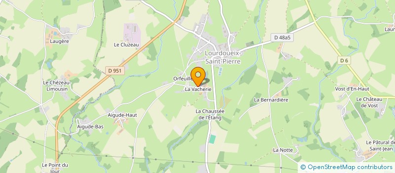 localisation de l'entreprise GROUPEMENT D'EMPLOYEURS LES COPAINS NORD CREUSE  LOURDOUEIX-SAINT-PIERRE