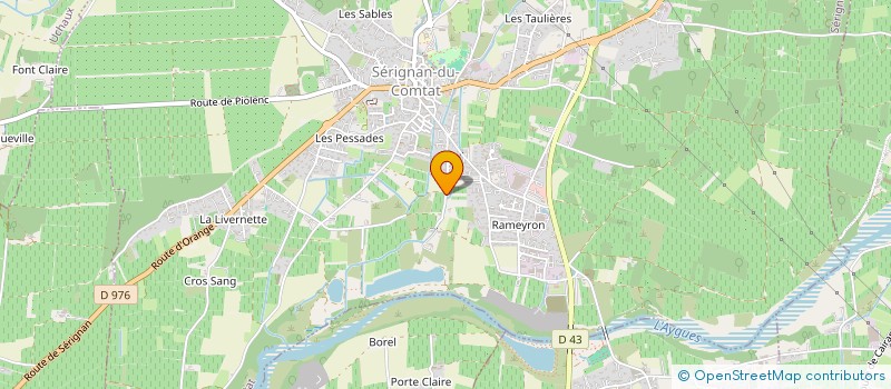 localisation de l'entreprise GROUPEMENT D'EMPLOYEURS LES DAUPHINS  SERIGNAN-DU-COMTAT