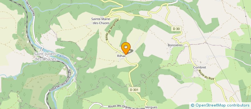 localisation de l'entreprise GROUPEMENT D'EMPLOYEURS LES DEUX VALLEES  SIAUGUES-SAINTE-MARIE