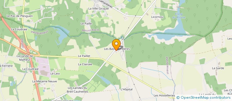 localisation de l'entreprise GROUPEMENT D'EMPLOYEURS LES JARDIERES  PLEUGUENEUC