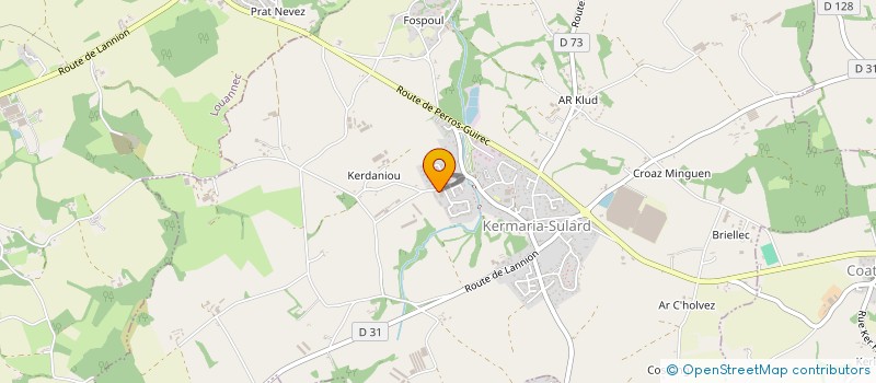 localisation de l'entreprise GROUPEMENT D'EMPLOYEURS LES OEUFS DE BRETAGNE à KERMARIA-SULARD
