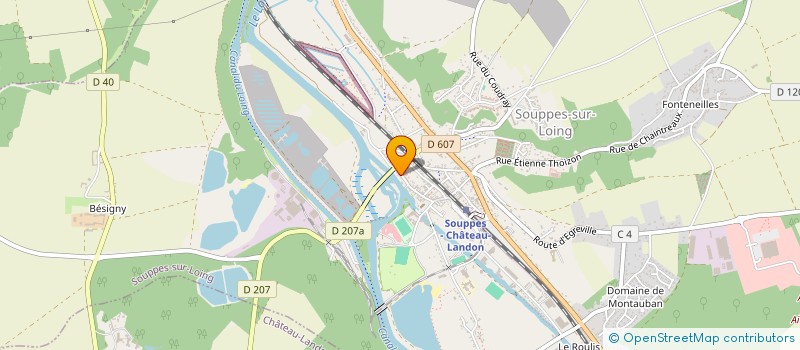 localisation de l'entreprise GROUPEMENT D EMPLOYEURS LES TERRES DU LOING à SOUPPES-SUR-LOING