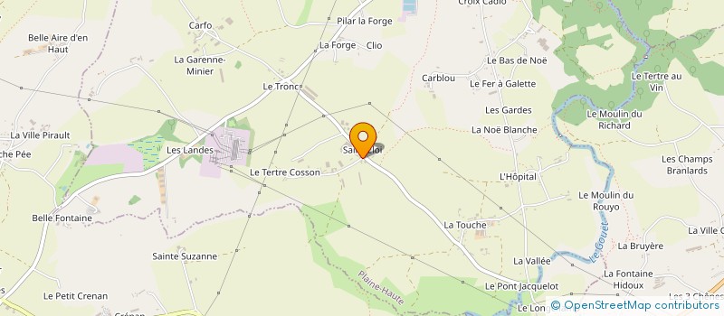 localisation de l'entreprise GROUPEMENT D'EMPLOYEURS LOYER GUILLOUX  PLAINE-HAUTE