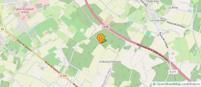 localisation de l'entreprise GROUPEMENT D'EMPLOYEURS LSAD  BEAUFORT-EN-ANJOU