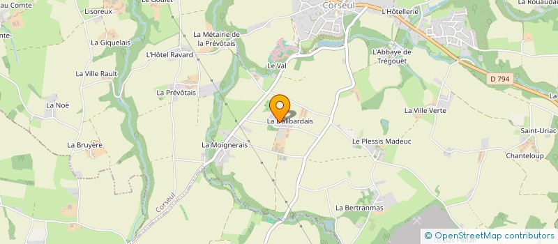 localisation de l'entreprise GROUPEMENT D'EMPLOYEURS LUCAS  CORSEUL