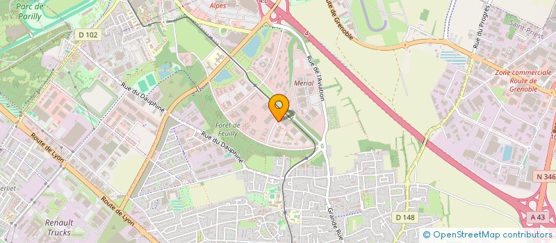 localisation de l'entreprise GROUPEMENT D'EMPLOYEURS LYONNAIS DE BATIMENT-TRAVAUX PUBLICS  SAINT-PRIEST