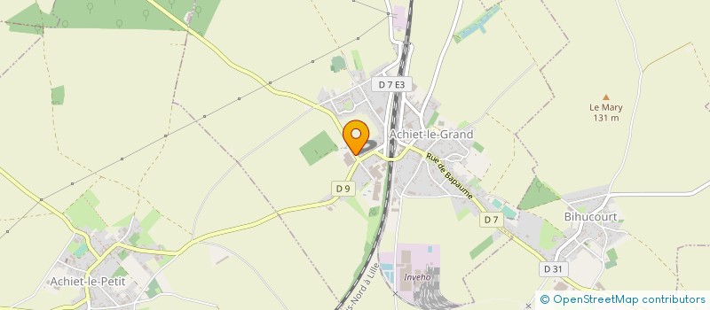 localisation de l'entreprise GROUPEMENT D EMPLOYEURS MAHIEU à ACHIET-LE-GRAND