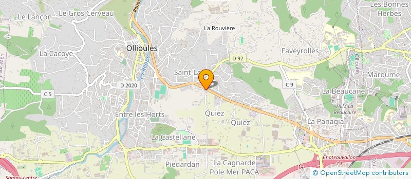 localisation de l'entreprise GROUPEMENT D'EMPLOYEURS MAISON DES ENCHERES à OLLIOULES