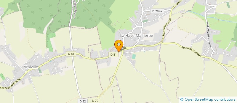 localisation de l'entreprise GROUPEMENT D'EMPLOYEURS MARIE-COQUELIN  LA HAYE-MALHERBE