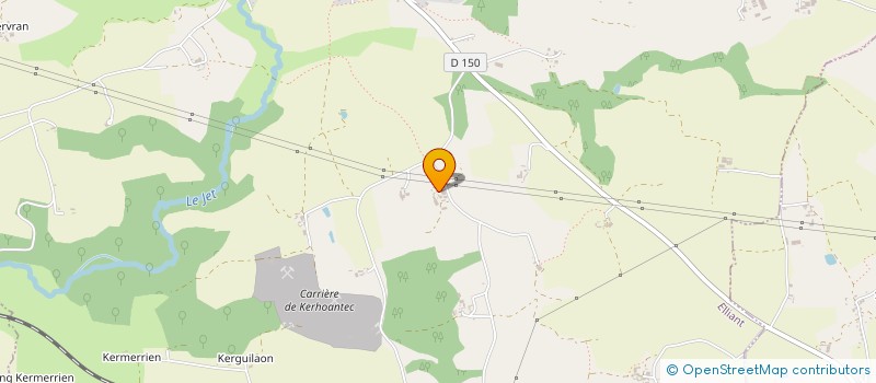 localisation de l'entreprise GROUPEMENT D EMPLOYEURS MELEN - GLAZIK  ELLIANT