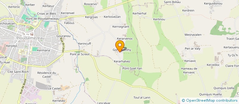 localisation de l'entreprise GROUPEMENT D'EMPLOYEURS  MINI VRAS  LAMPAUL-PLOUDALMEZEAU