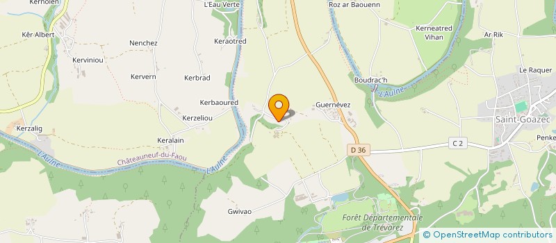localisation de l'entreprise GROUPEMENT D'EMPLOYEURS MINIOU DU  SAINT-GOAZEC