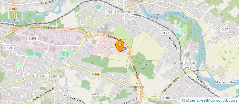 localisation de l'entreprise GROUPEMENT D'EMPLOYEURS MULTISECTEURS AGRICOLES AU COEUR DES CHARENTES  L'ISLE D'ESPAGNAC