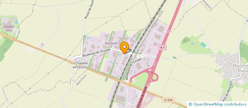 localisation de l'entreprise GROUPEMENT D'EMPLOYEURS NFTRITAB  MONCHY-LE-PREUX