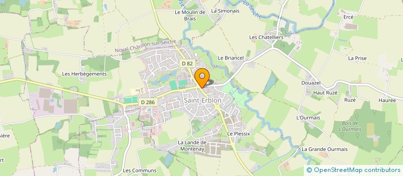 localisation de l'entreprise GROUPEMENT D'EMPLOYEURS NLA  SAINT-ERBLON