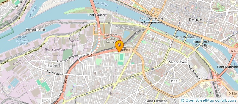 localisation de l'entreprise GROUPEMENT D EMPLOYEURS OMNISPORT ROUEN NORMANDIE à ROUEN