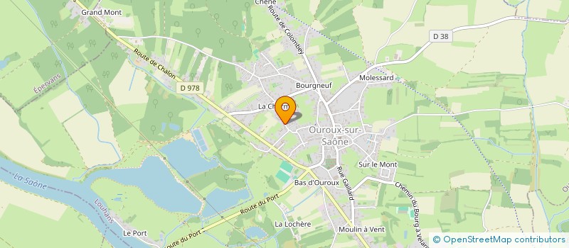 localisation de l'entreprise GROUPEMENT D'EMPLOYEURS P M O  OUROUX-SUR-SAONE