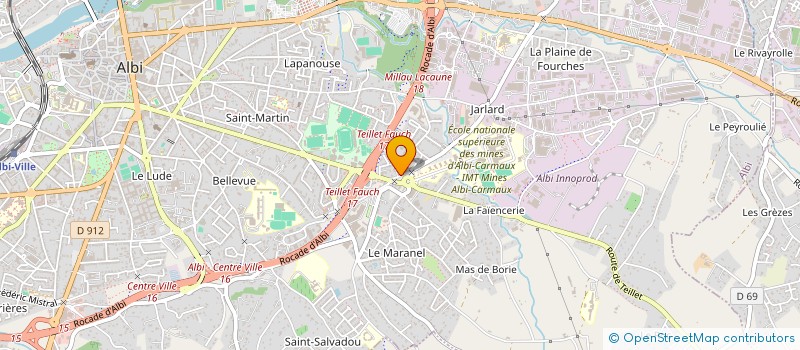 localisation de l'entreprise GROUPEMENT D EMPLOYEURS PAPYRUS à ALBI