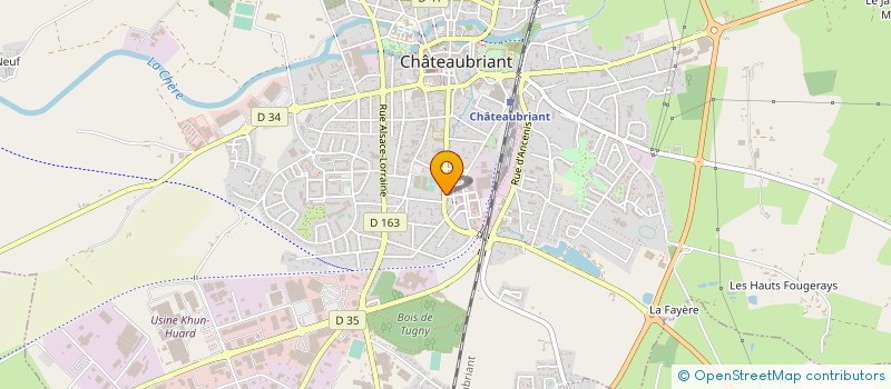 localisation de l'entreprise GROUPEMENT D'EMPLOYEURS PAYS DE LA MEE à CHATEAUBRIANT