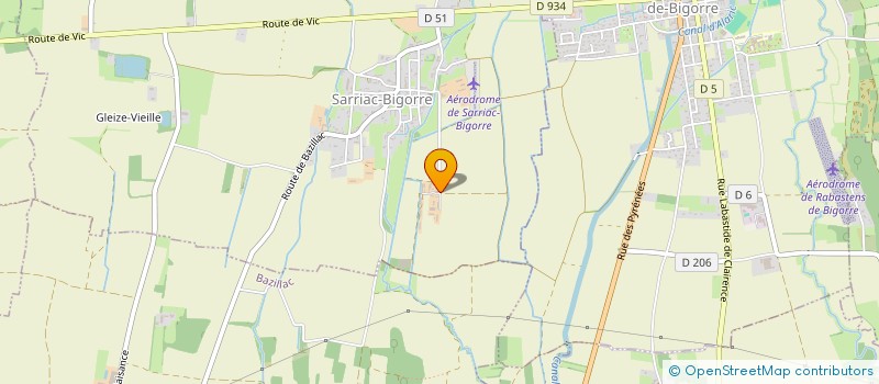 localisation de l'entreprise GROUPEMENT D EMPLOYEURS PERE  SARRIAC-BIGORRE