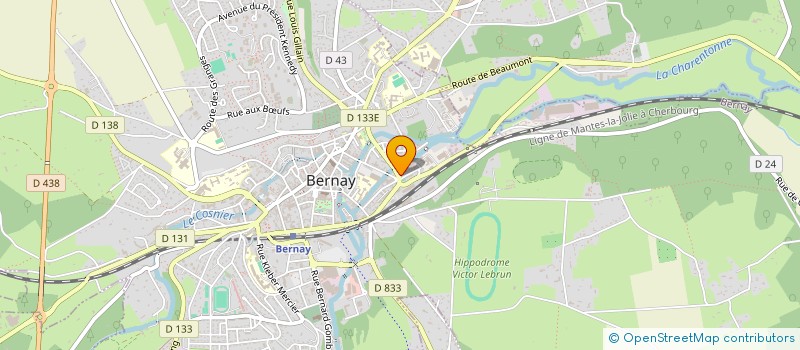 localisation de l'entreprise GROUPEMENT D'EMPLOYEURS PIECES AUTO NORMANDIE  BERNAY