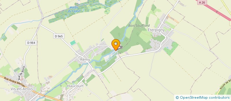 localisation de l'entreprise GROUPEMENT D'EMPLOYEURS PISCICOLES NORD DE FRANCE  REMY