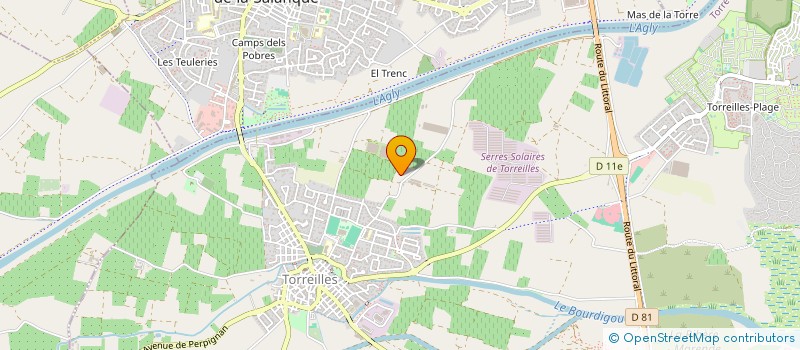 localisation de l'entreprise GROUPEMENT D'EMPLOYEURS PORTEILS  TORREILLES