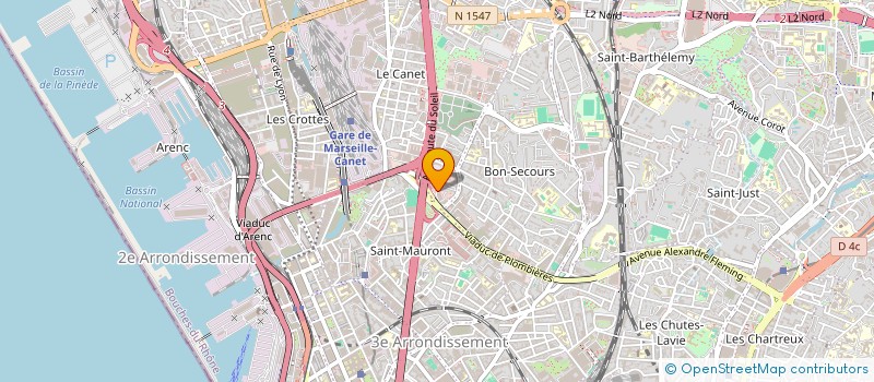 localisation de l'entreprise GROUPEMENT D EMPLOYEURS POUR L INSERTION ET LA QUALIFICATION à MARSEILLE