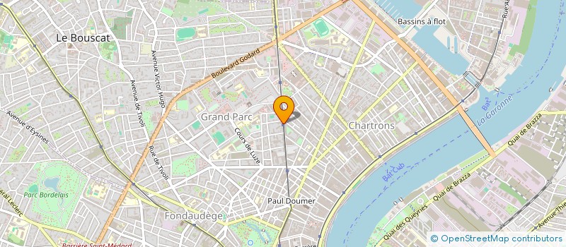 localisation de l'entreprise GROUPEMENT D'EMPLOYEURS POUR L'INSERTION ET LA QUALIFICATION GEIQ GESAAD 33 à BORDEAUX