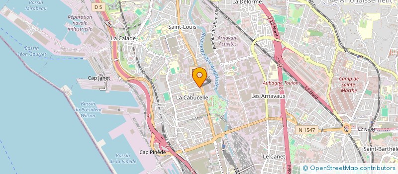 localisation de l'entreprise GROUPEMENT D'EMPLOYEURS POUR L'INSERTION ET LA QUALIFICATION (GEIQ PAYSAGES) à MARSEILLE 15EME