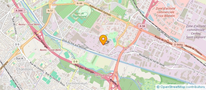 localisation de l'entreprise GROUPEMENT D'EMPLOYEURS POUR LE DEVELOPPEMENT ASSOCIATIF ARDENNES-MARNE  REIMS