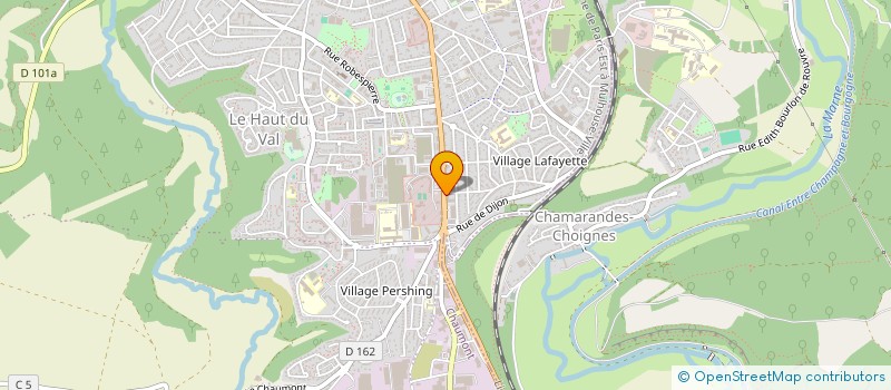 localisation de l'entreprise GROUPEMENT D'EMPLOYEURS POUR LE DEVELOPPEMENT D'ACTIVITES EN HAUTE-MARNE - GEDA 52 à CHAUMONT