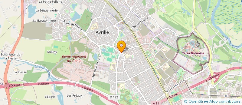 localisation de l'entreprise GROUPEMENT D'EMPLOYEURS POUR LE SPORT SUR LA VILLE D'AVRILLE  AVRILLE