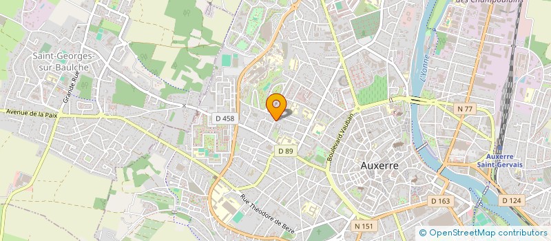 localisation de l'entreprise GROUPEMENT D EMPLOYEURS POUR LES PROFESSIONNELS DE SANTE DE L YONNE à AUXERRE