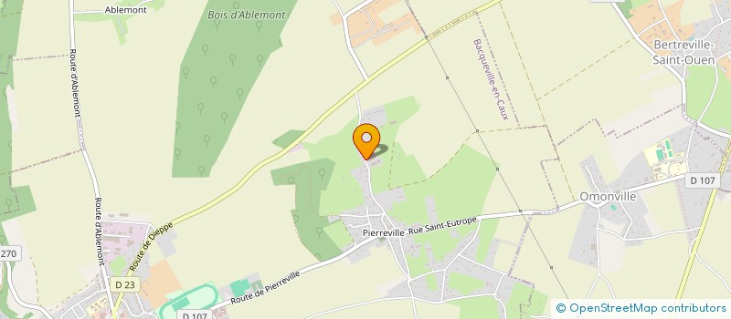 localisation de l'entreprise GROUPEMENT D EMPLOYEURS PREVOST AGRI SERVICES  BACQUEVILLE-EN-CAUX